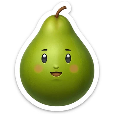 boxing pear sticker