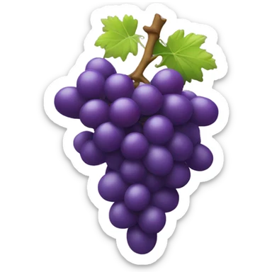 3D Grapes emoji  sticker