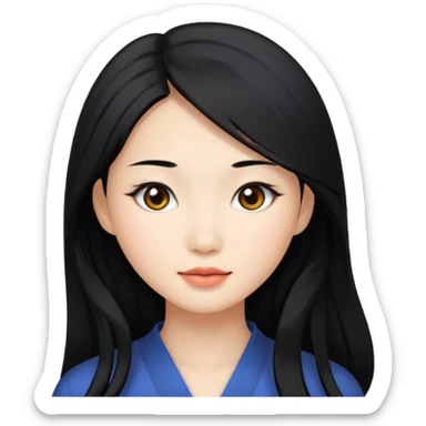 Beautiful Asian woman sticker