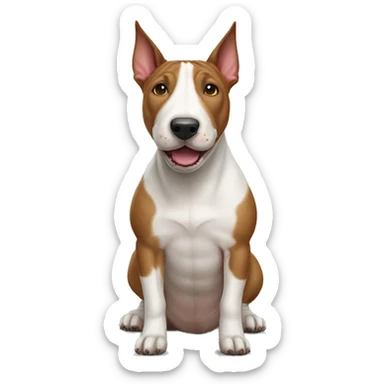 bull terrier dog sticker