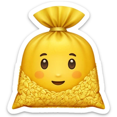 yellow rice in a packet sticker