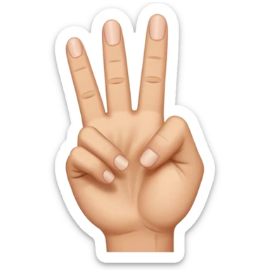 Angry middle finger sticker