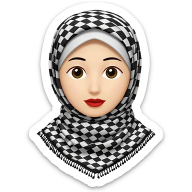 Palestinian keffiyeh sticker