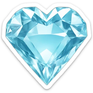 Diamond-heart sticker