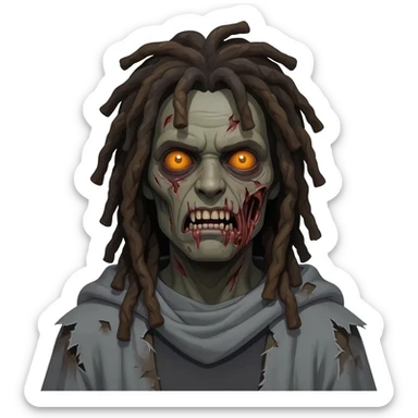 dreadhead zombie sticker