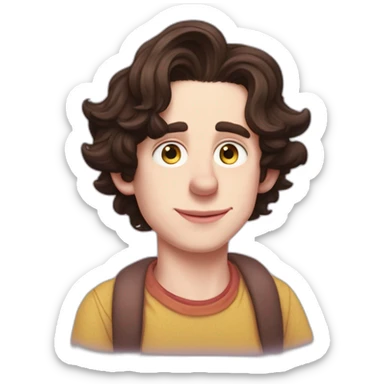 home Simpson timothee chalamet and the pig from gravity falls sticker