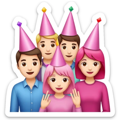 30th birthday pink celebration sticker