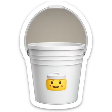 a bucket with mayonnaise sticker