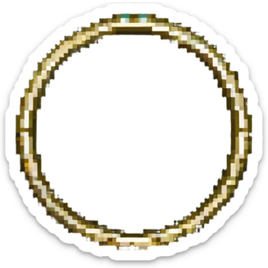 Gold ring from Sonic the Hedgehog game sticker