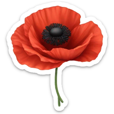 Poppy sticker