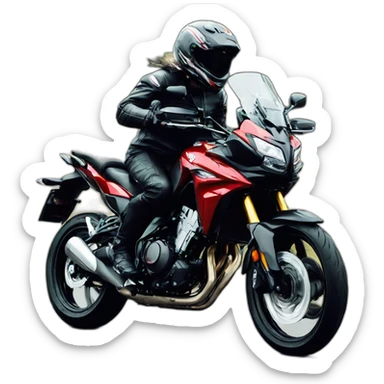 Honda cb500x doing a wheelie sticker