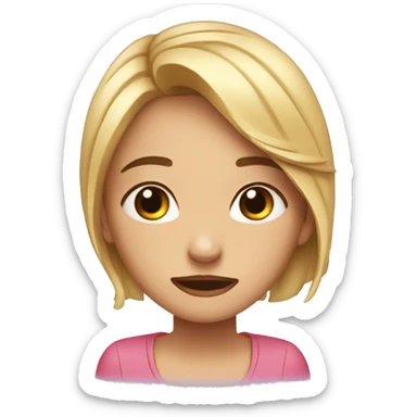 Girl cry’s three times for help sticker