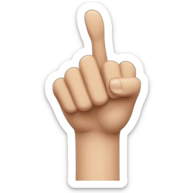 Thumbs up with long nails sticker