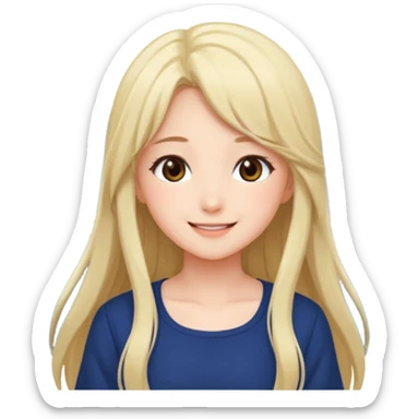 shoujo cute anime romance girl  sticker