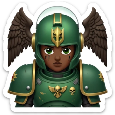 Warhammer 40k adeptus astartes dark angels sticker