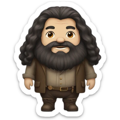 wide hagrid sticker