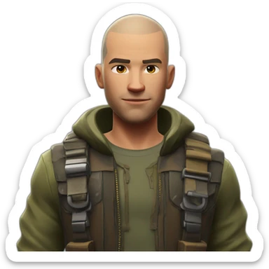 Renegade Reider fortnite skinhead sticker
