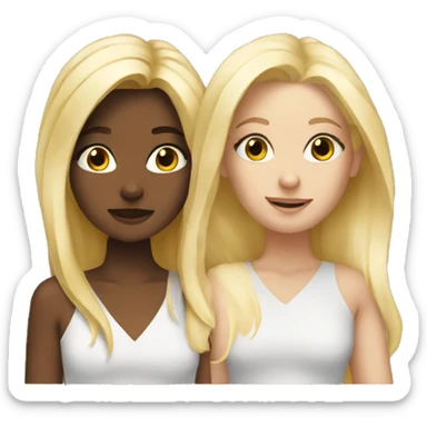 two blond besties sticker