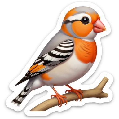 Zebra Finch bird sticker