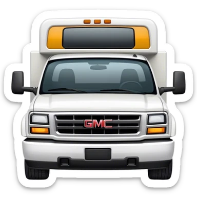 White GMC 1500 sticker