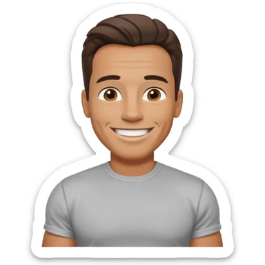 arnold smiling sticker