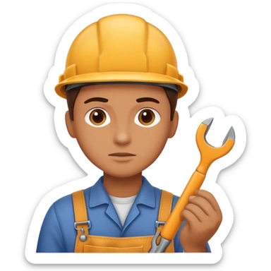 person Repairing a tool sticker