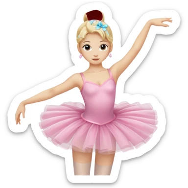 balerina blonde sticker