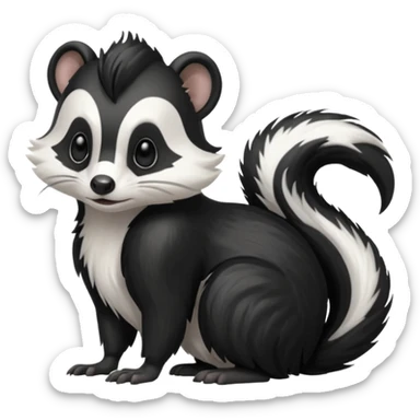 SKUNK WITH MEAN SIDE EYE sticker