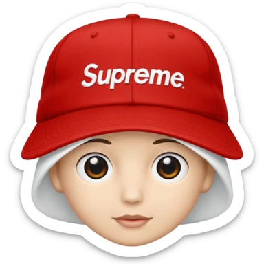 Supreme hat sticker