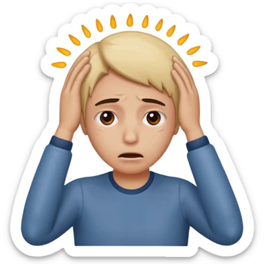 Emoji is hurting sticker