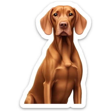 Magyar vizsla in the Forrest  sticker