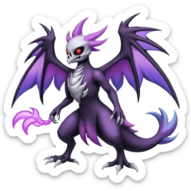 Duskull-Darkrai-Palkia-Fakémon-fusion (full body) sticker