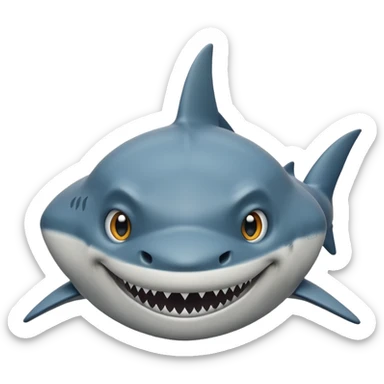 BULL SHARK FACE sticker