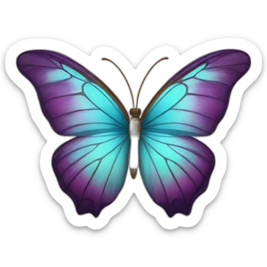Mariposa que forma una psique de psicologia sticker