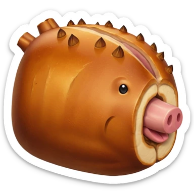 a roasted joint of pork emoji sticker