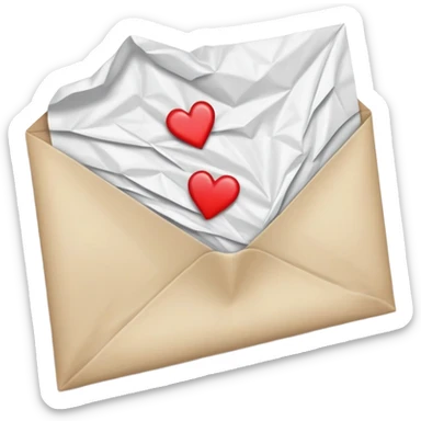 Love letter with tears for 'Quit Playing Games With My Heart' by Backstreet Boys sticker
