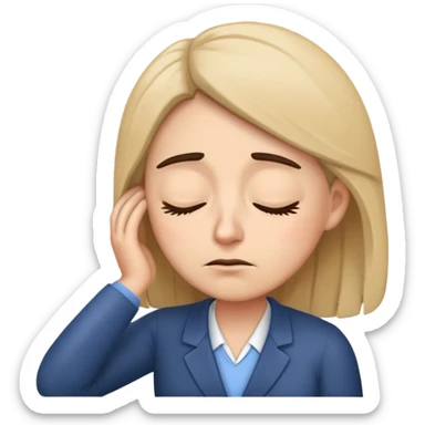 A teacher wants sleep  sticker