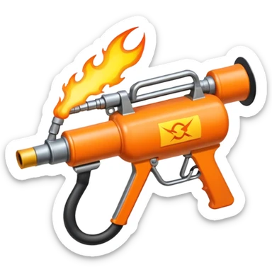 flame thrower sticker