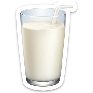 glass of milk sticker