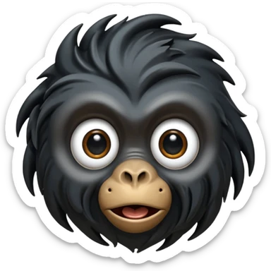 apes freaking out as black hole forms before them sticker