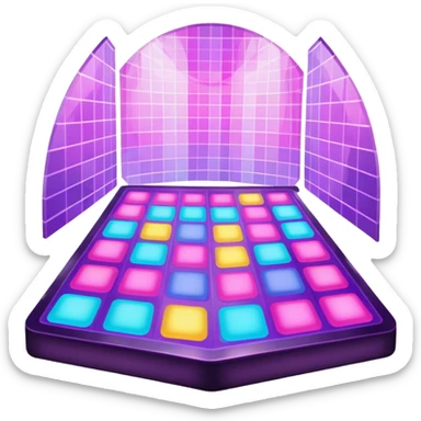 disco dancefloor sticker