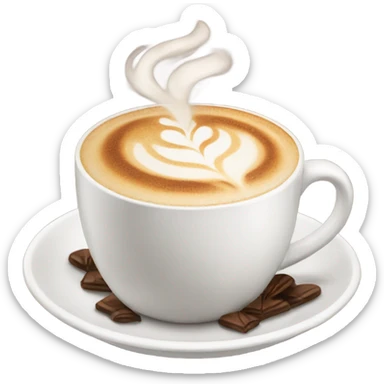 cup of cappucino sticker