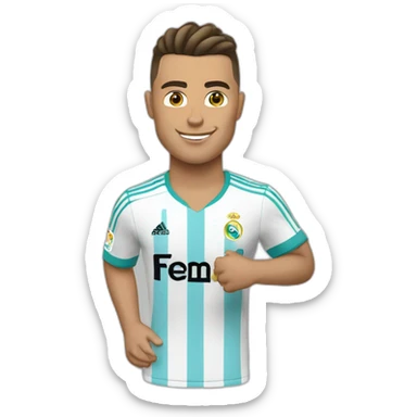 Ronaldo avec le mallio de l’om sticker