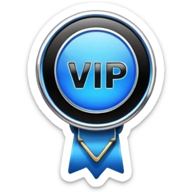 verified vip blue black badge sticker