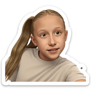 young man with long hair sticker