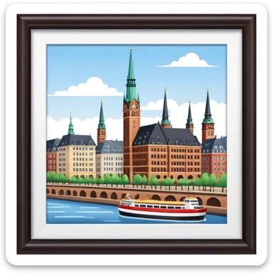 Hamburg Reise sticker