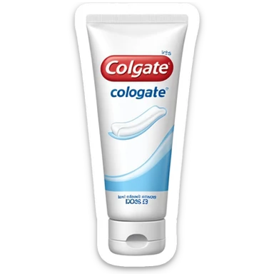 colgate toothpaste sticker