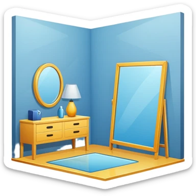 room mirror sticker
