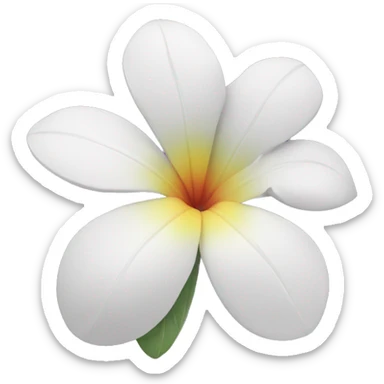 hawaiian flower sticker