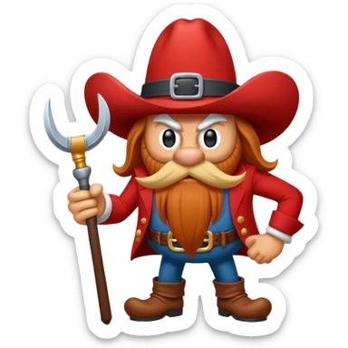 yosemite sam character cartoon sticker